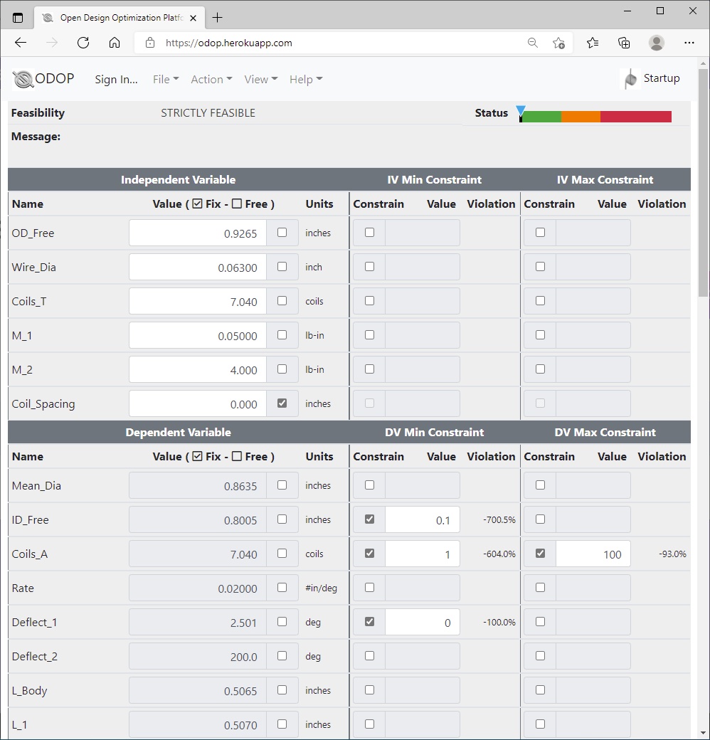 ODOP:Spring Design Software Advanced View Torsion Spring US